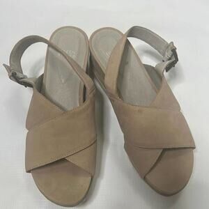 EILEEN‎ FISHER CRISSCROSS WEDGE SIZE 8